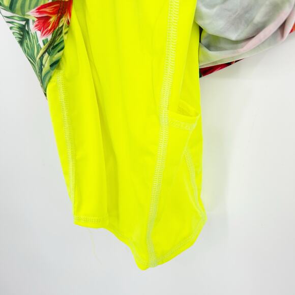 EVCR Womens‎ Tropical Floral Built In Shorts Athletic Active Tank Dress Size S - Picture 5 of 7